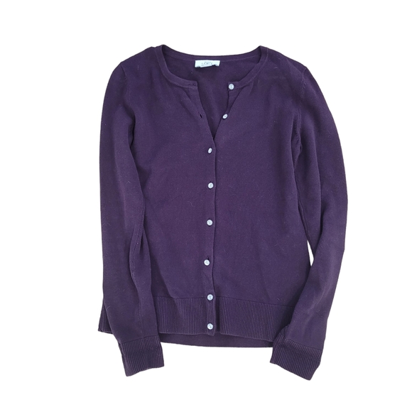 LOFT Sweaters - Ann Taylor LOFT Women's Purple Cardigan Sweater
